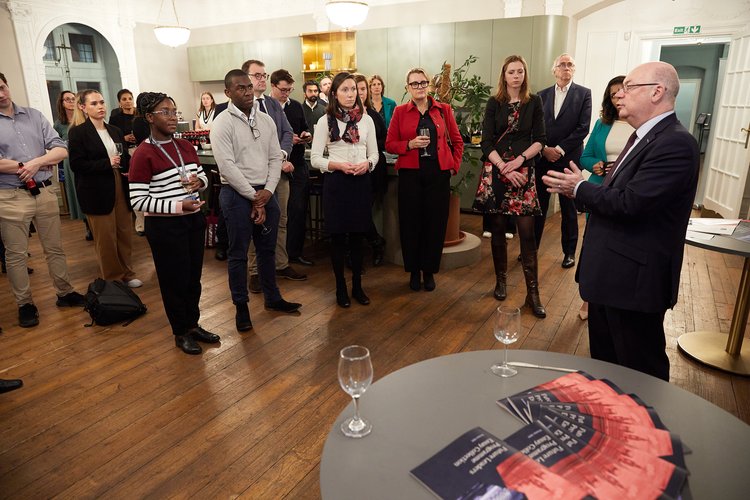 Lord Hague speaks at the launch of the CGP Future Leaders essay collection.